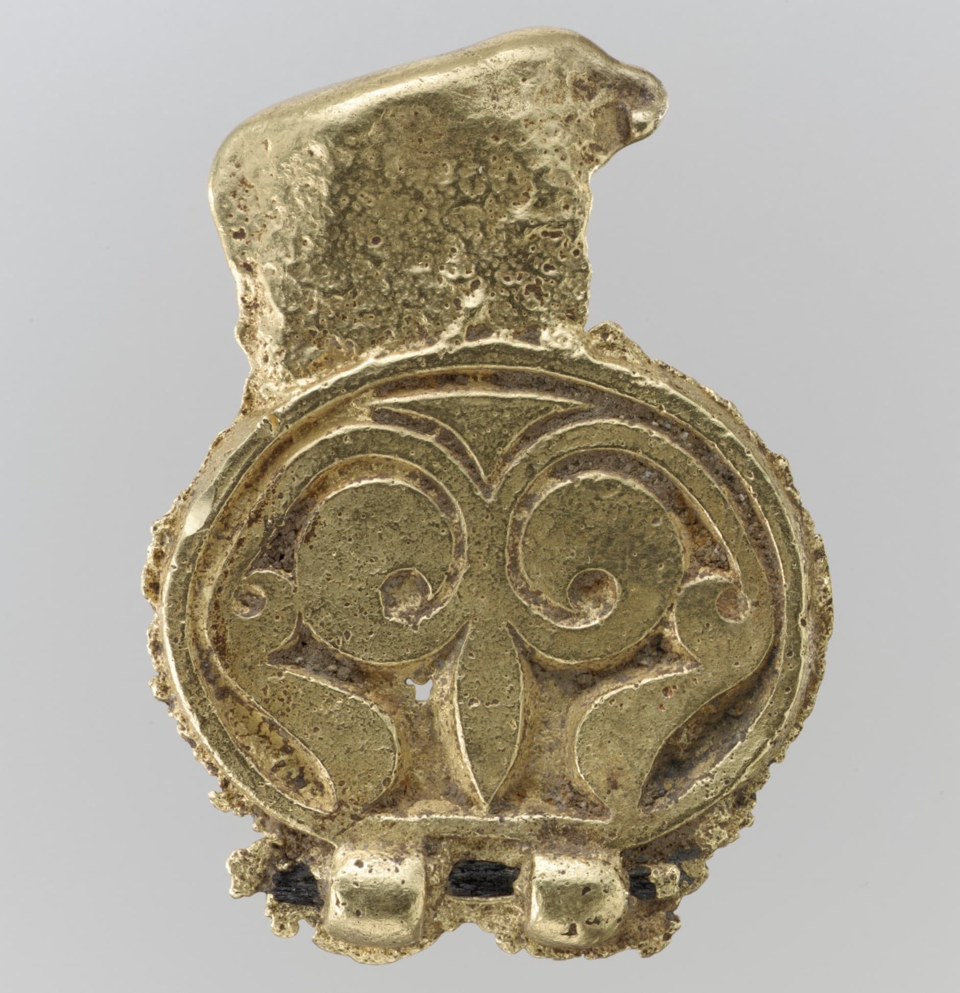 Gold Belt Clasp — Medieval Albanian Ornament