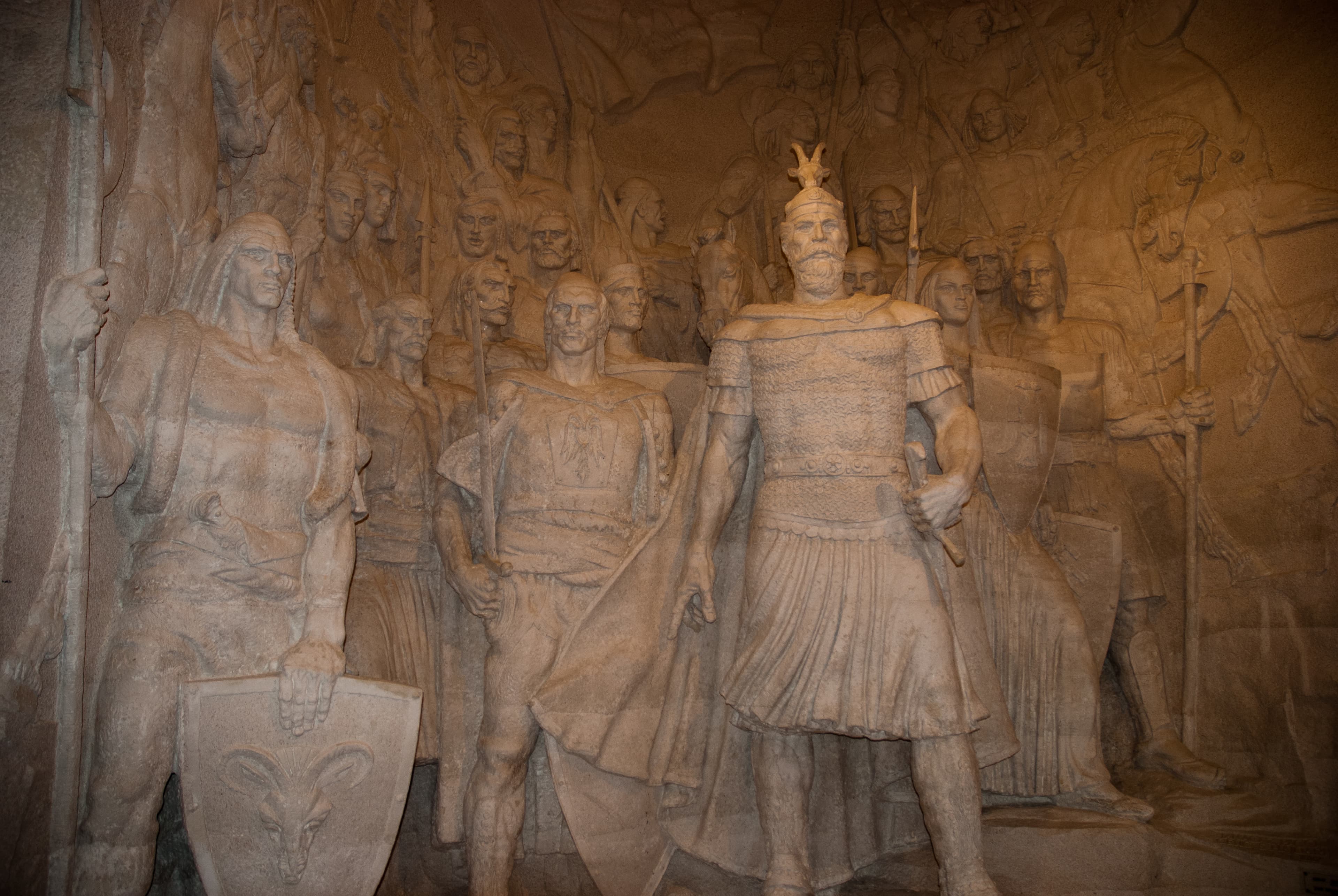 Stone Relief — Skanderbeg and the Albanian Resistance
